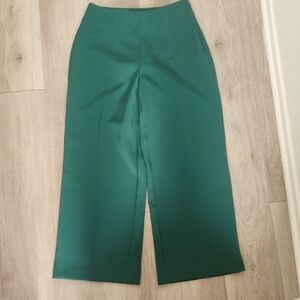 Nine West Green Wide-Leg Pants